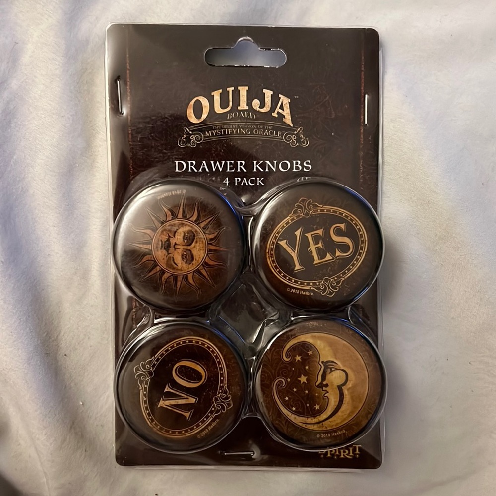 Ouija board drawer knobs